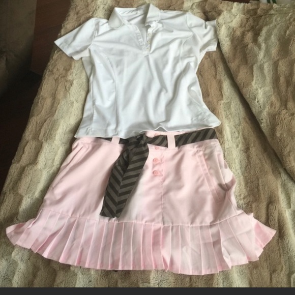 WOMEN'S NIKE GOLF DR-FIT WHITE SHIRT - Picture 2 of 12